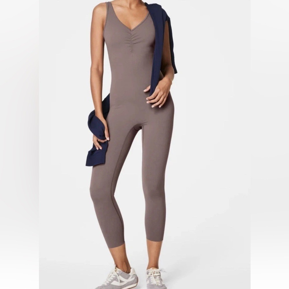 SPANX DeepDive Booty‎ Boost Jumpsuit Shaping Body Slim 1X Easy Off Butt Lift NEW
